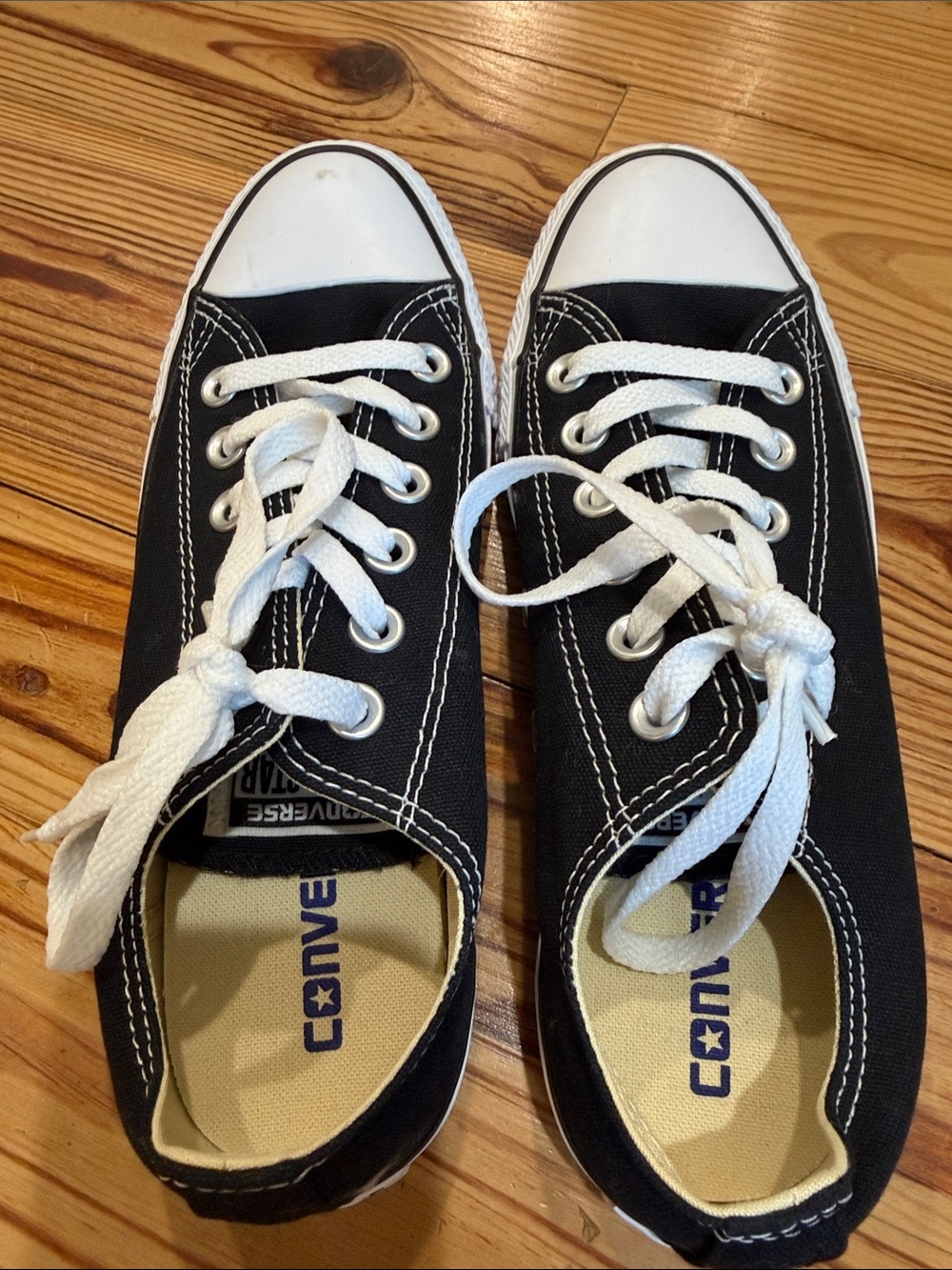 Converse Black and White Low Top Sneakers